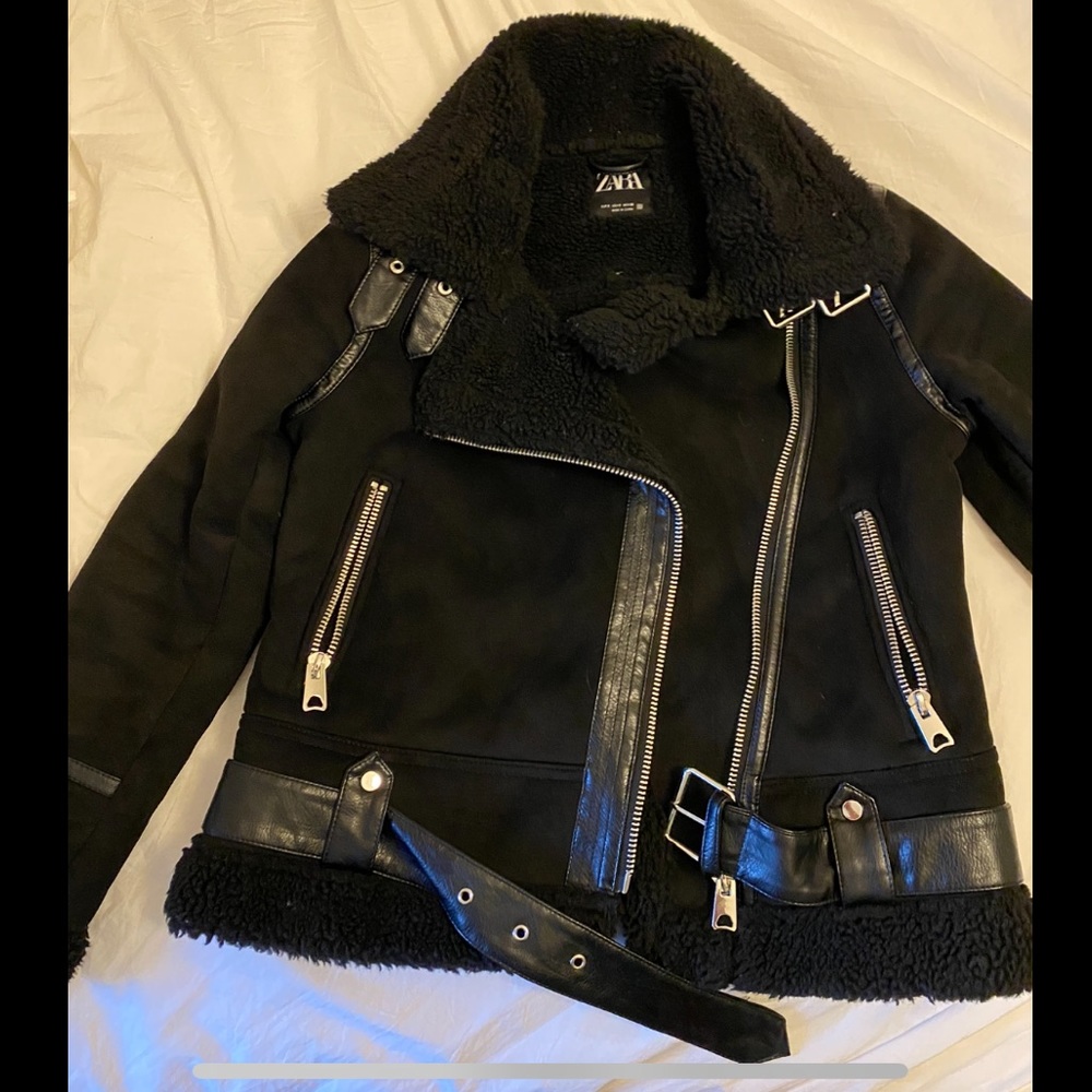 Faux shearling jacket